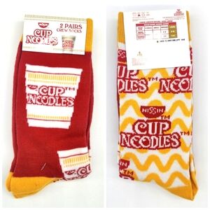 2 Pair Cup of Noodles Socks, Nissin Ramen